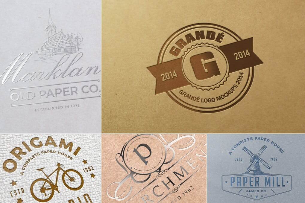 Paper Logo Mockups