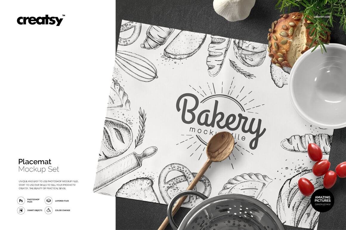 Placemat Mockup Set