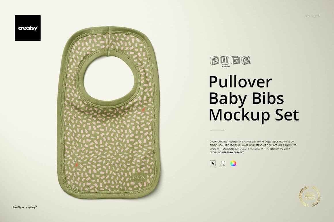 Pullover Bibs Mockup Set