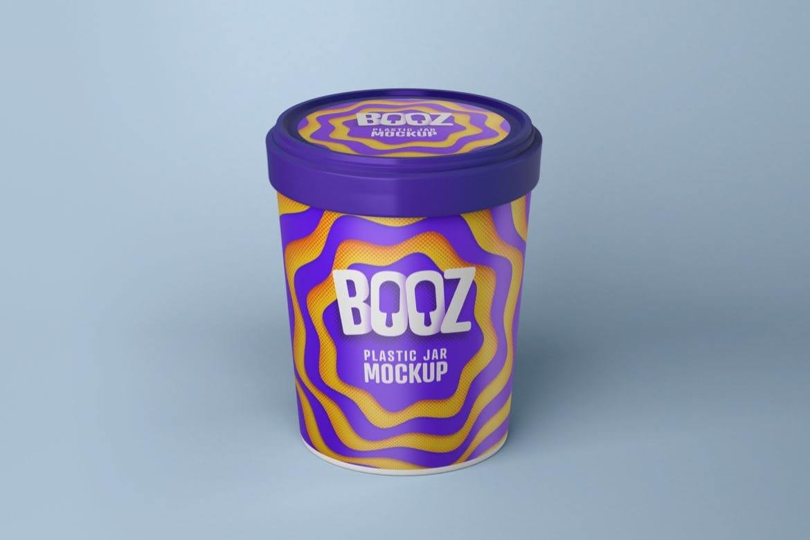 Realistic Ice Cream Cup Mockup