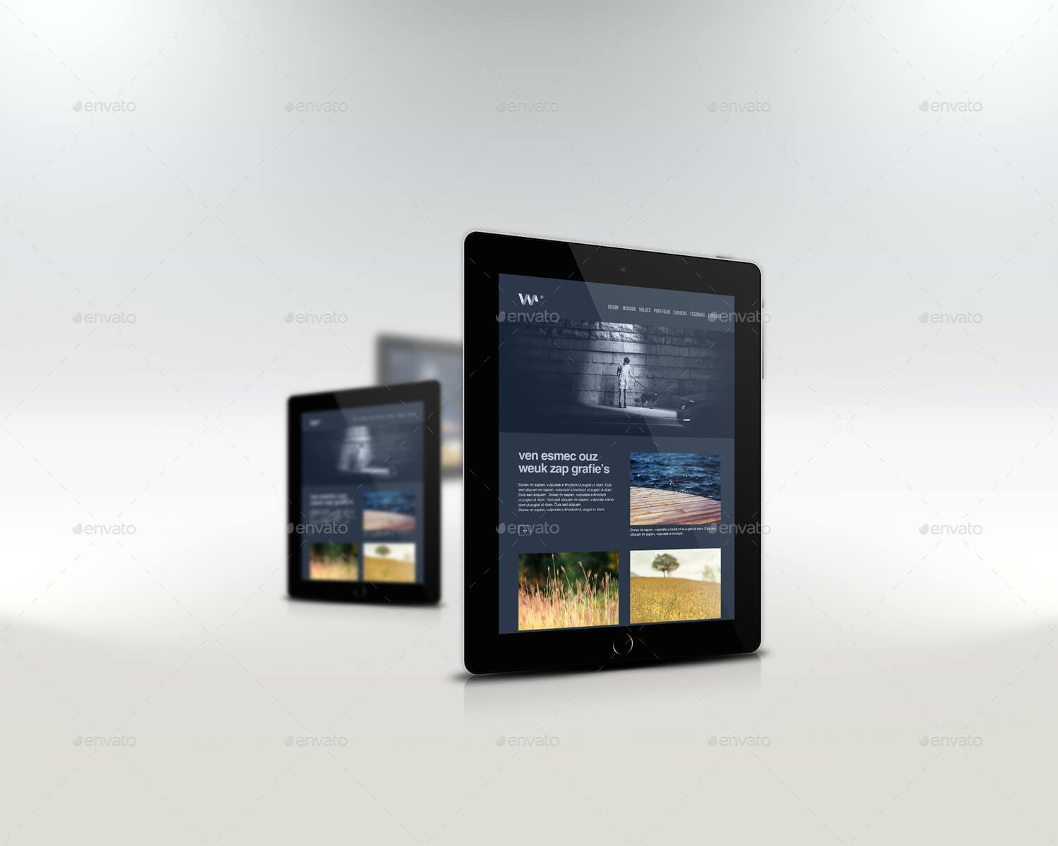 Responsive Website Devices & Screen Mockups