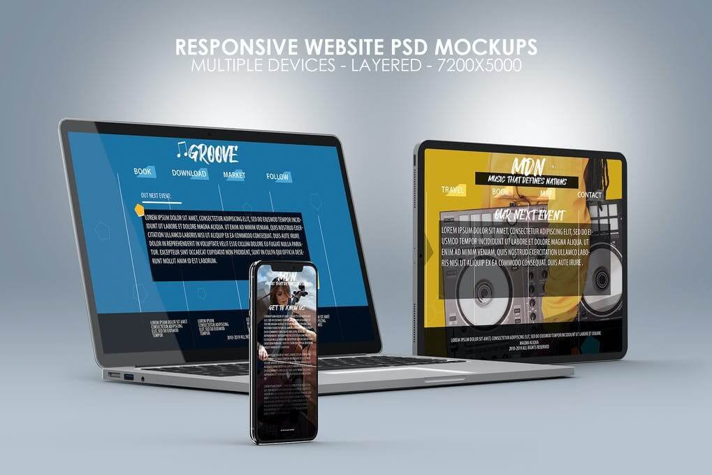 Responsive Website PSD Mock-ups