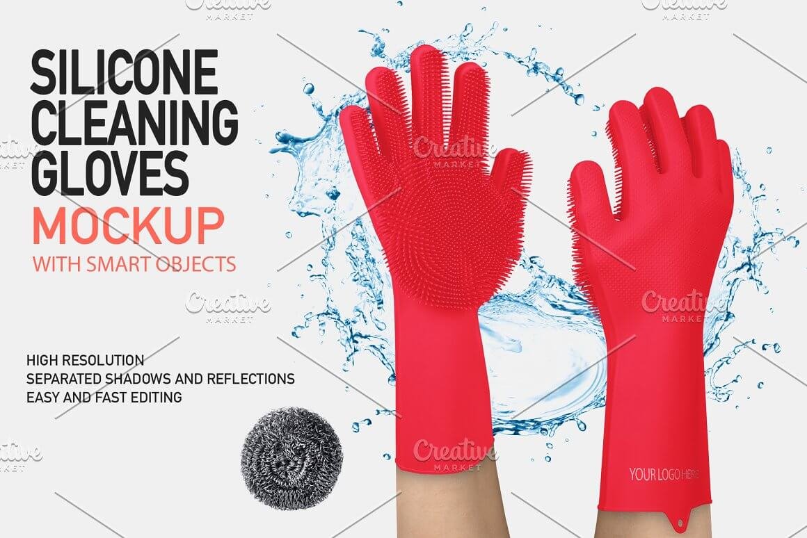 SILICONE GLOVES MOCK-UP (ONLY COLOR)