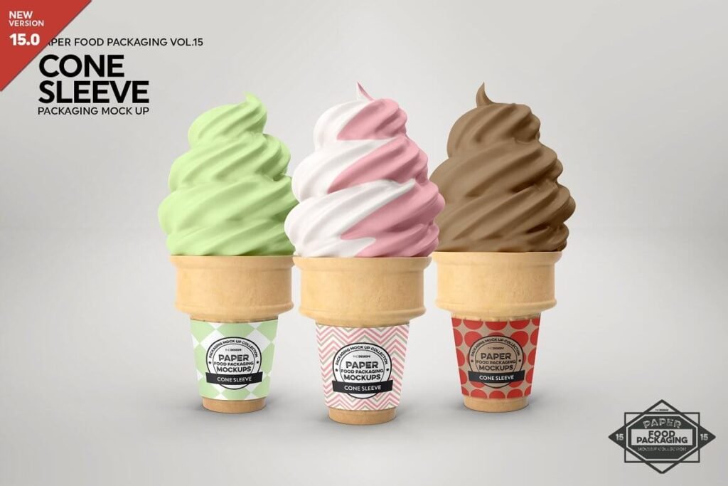 Download 15+ Cute Ice Cream Cone Mockup PSD Templates - Mockup Den