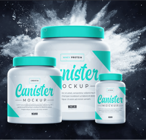 25+ Best FREE Canister Mockup Packaging PSD Templates