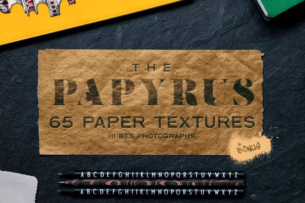 The Papyrus - 65 Paper Textures
