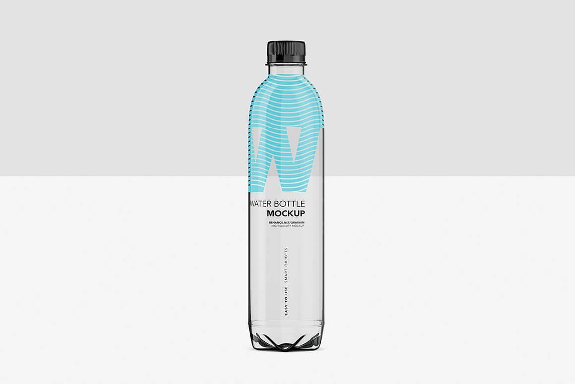 Water Bottle Pet - Mockup - 500ml