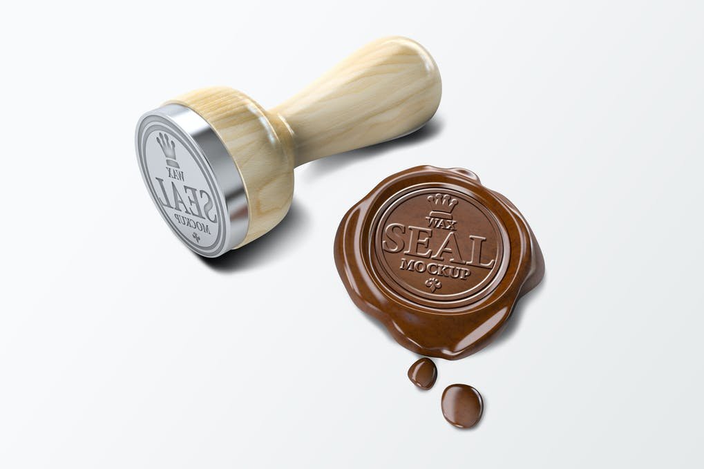 Wax Seal Stamp Mock-Up