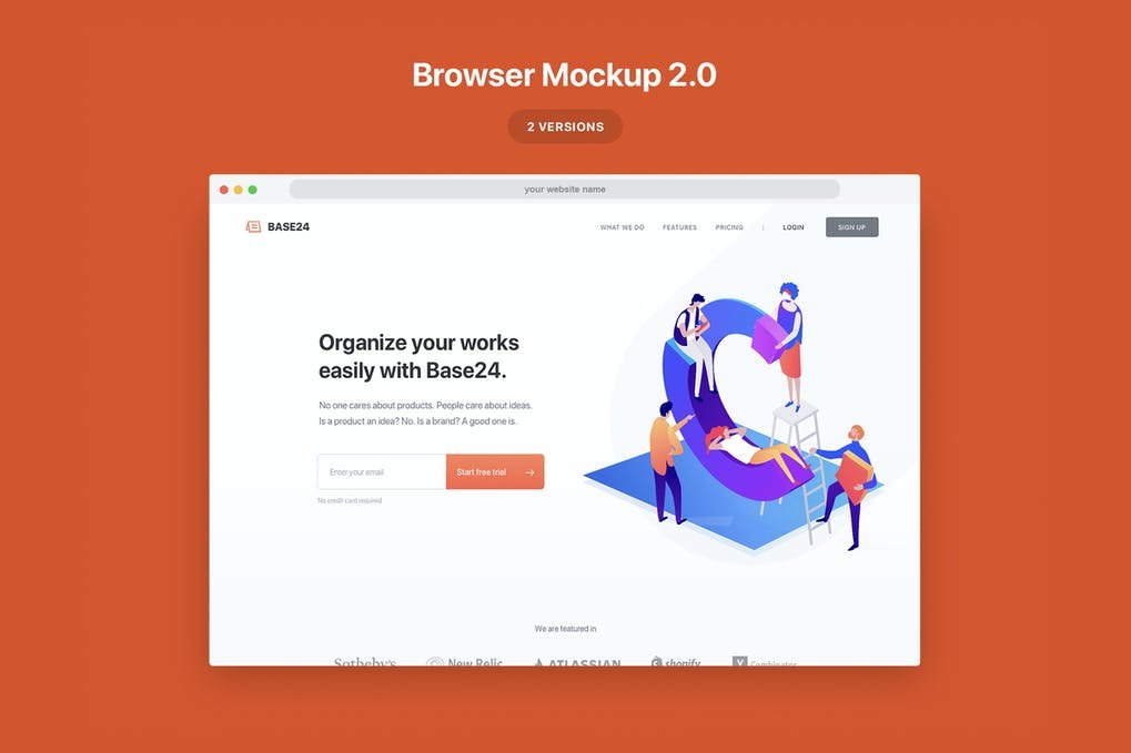 Website Browser Mockup 2.0