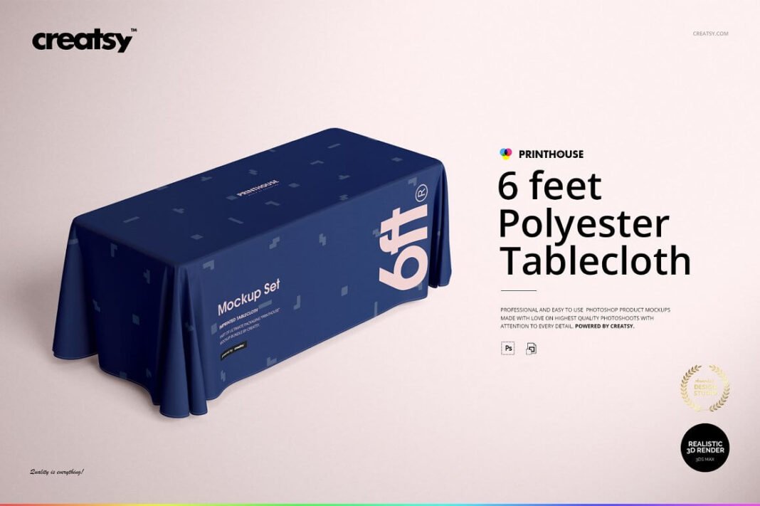 Download 24+ Best Tablecloth Mockup PSD Templates - Mockup Den