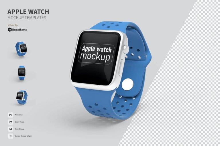 27+ Best Apple Watch Mockup PSD Templates