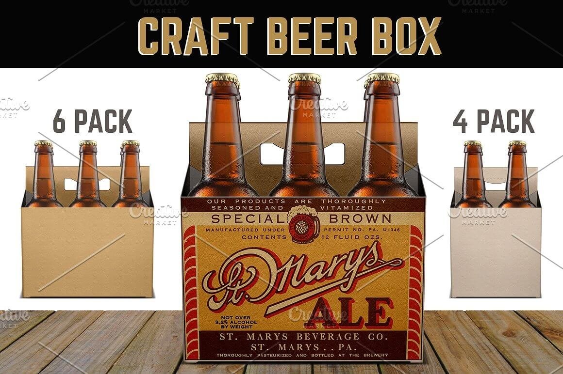 Beer Box, Cider Box; 6 & 4 Pack