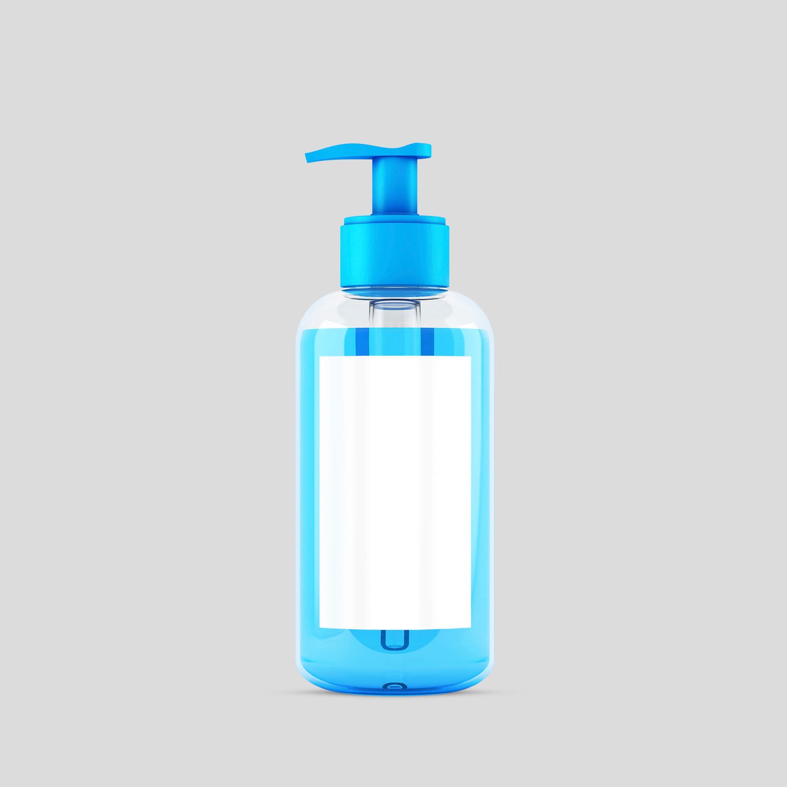 Blank Free Hand Sanitizer Bottle Mockup PSD Template