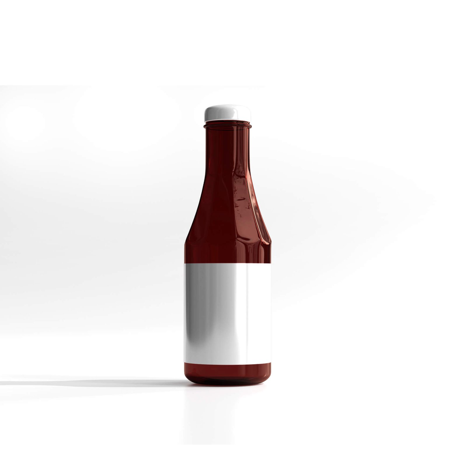 Blank Free Ketchup Bottle Mockup PSD Template