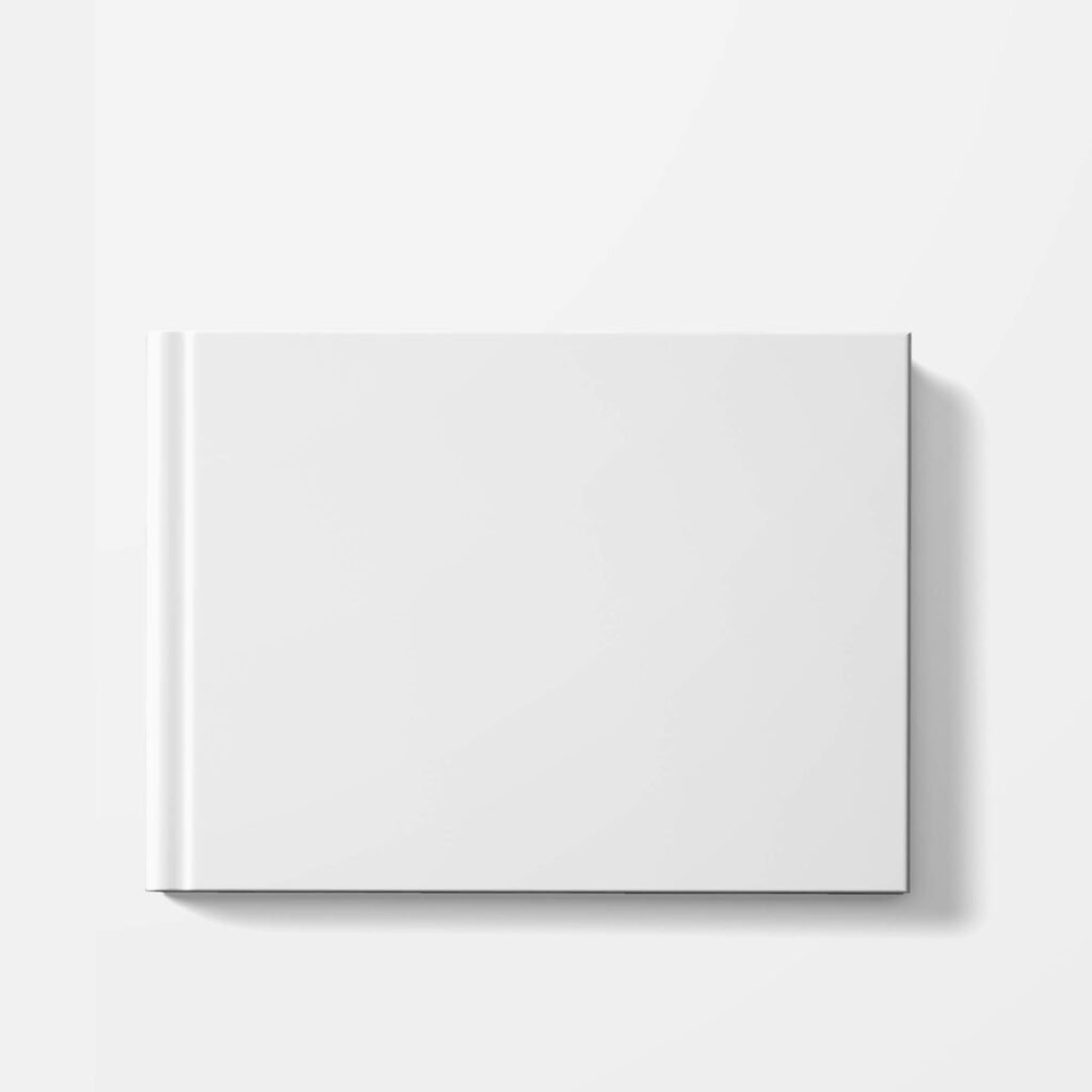 Free Landscape Book Cover Mockup PSD Template Mockup Den