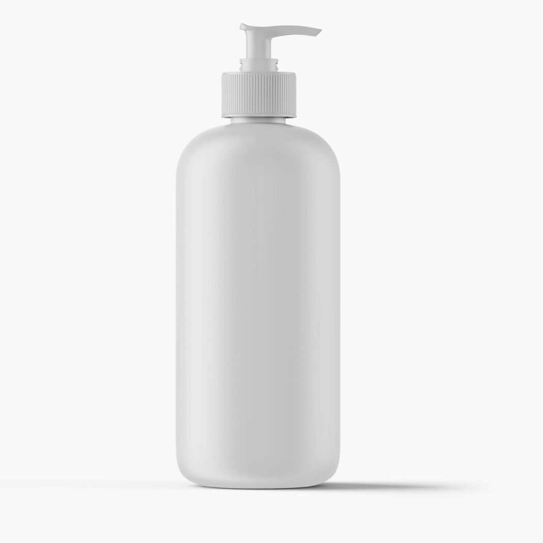 Free Lotion Bottle Mockup PSD Template - Mockup Den