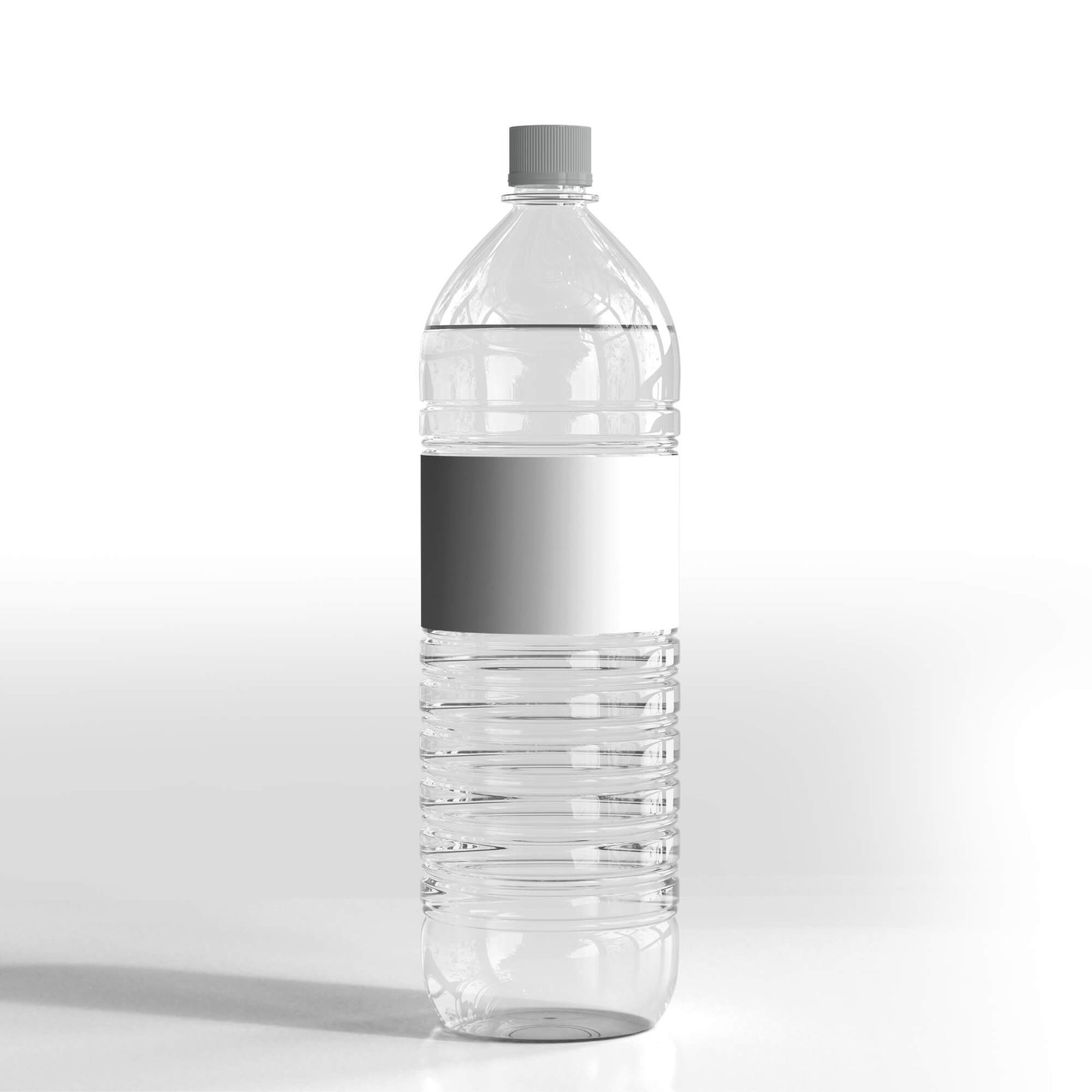 Blank Free Mineral Water Bottle Mockup PSD Template