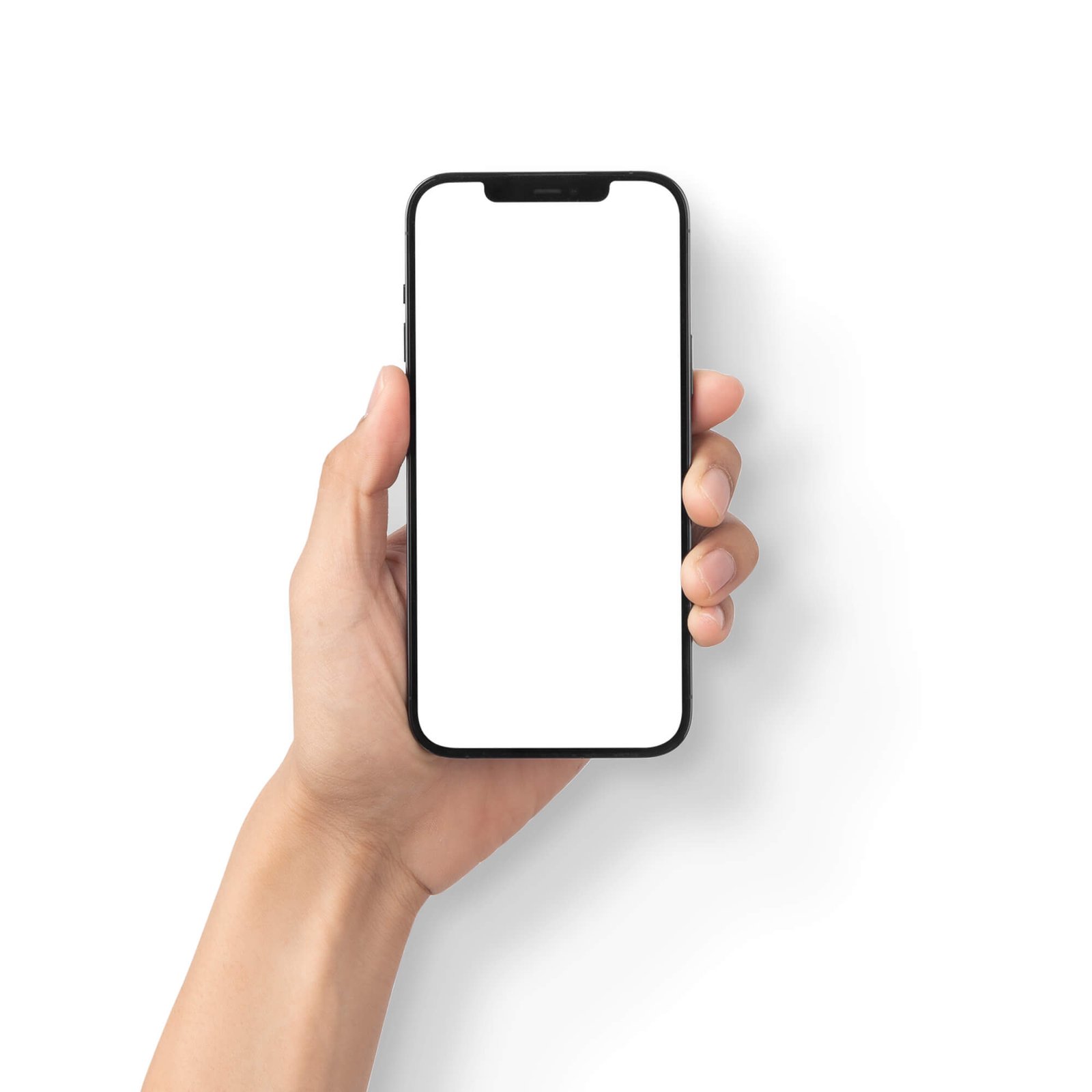 Blank Free Phone Hand Mockup PSD Template