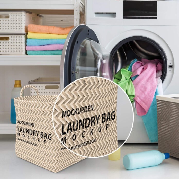 Free Laundry Bag Mockup PSD Template Mockup Den