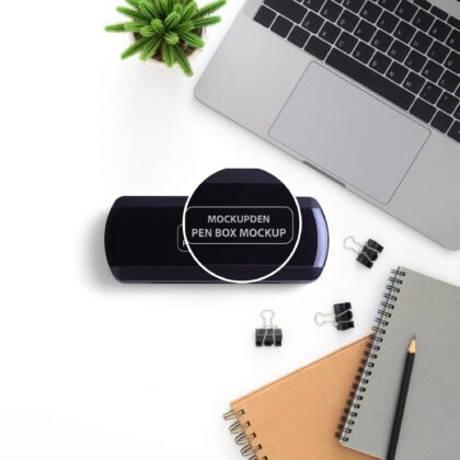 Download Free Pen Box Mockup PSD Template - Mockup Den