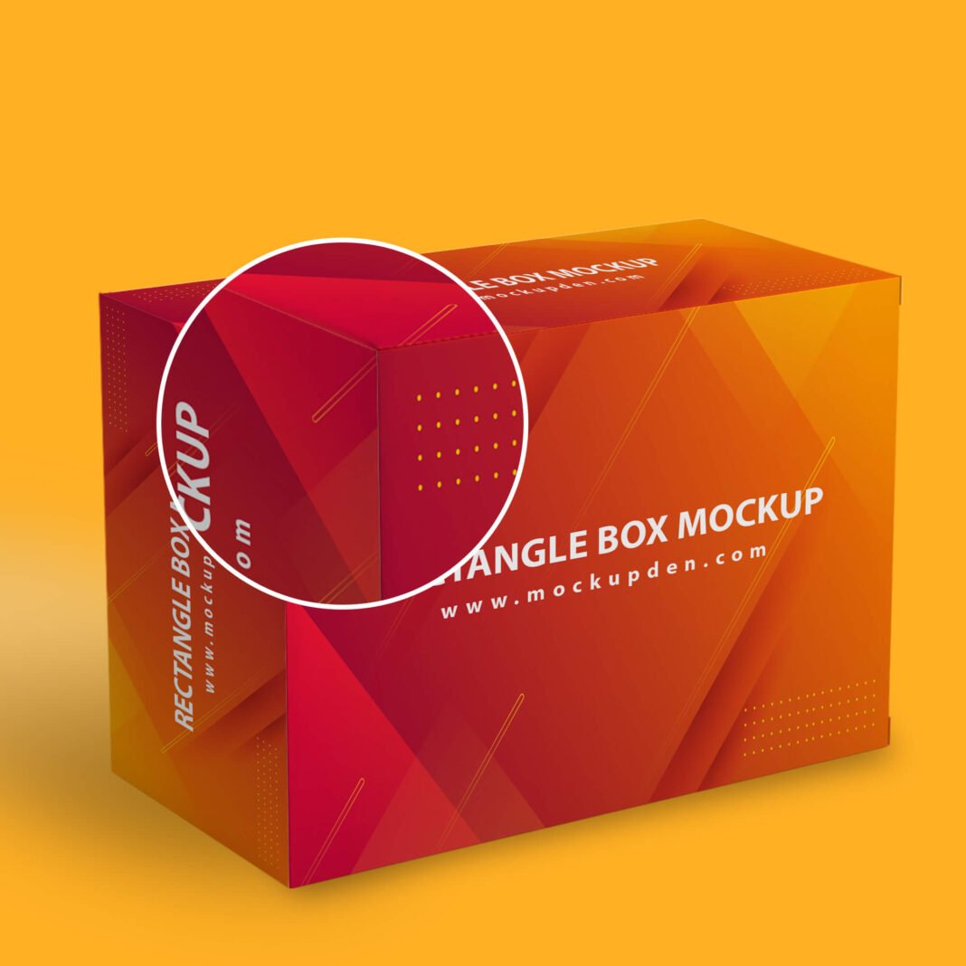 Download Free Rectangle Box Mockup PSD Template - Mockup Den