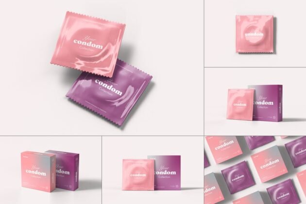 23+ Condom Mockup Packaging Design PSD Templates| Mockup den