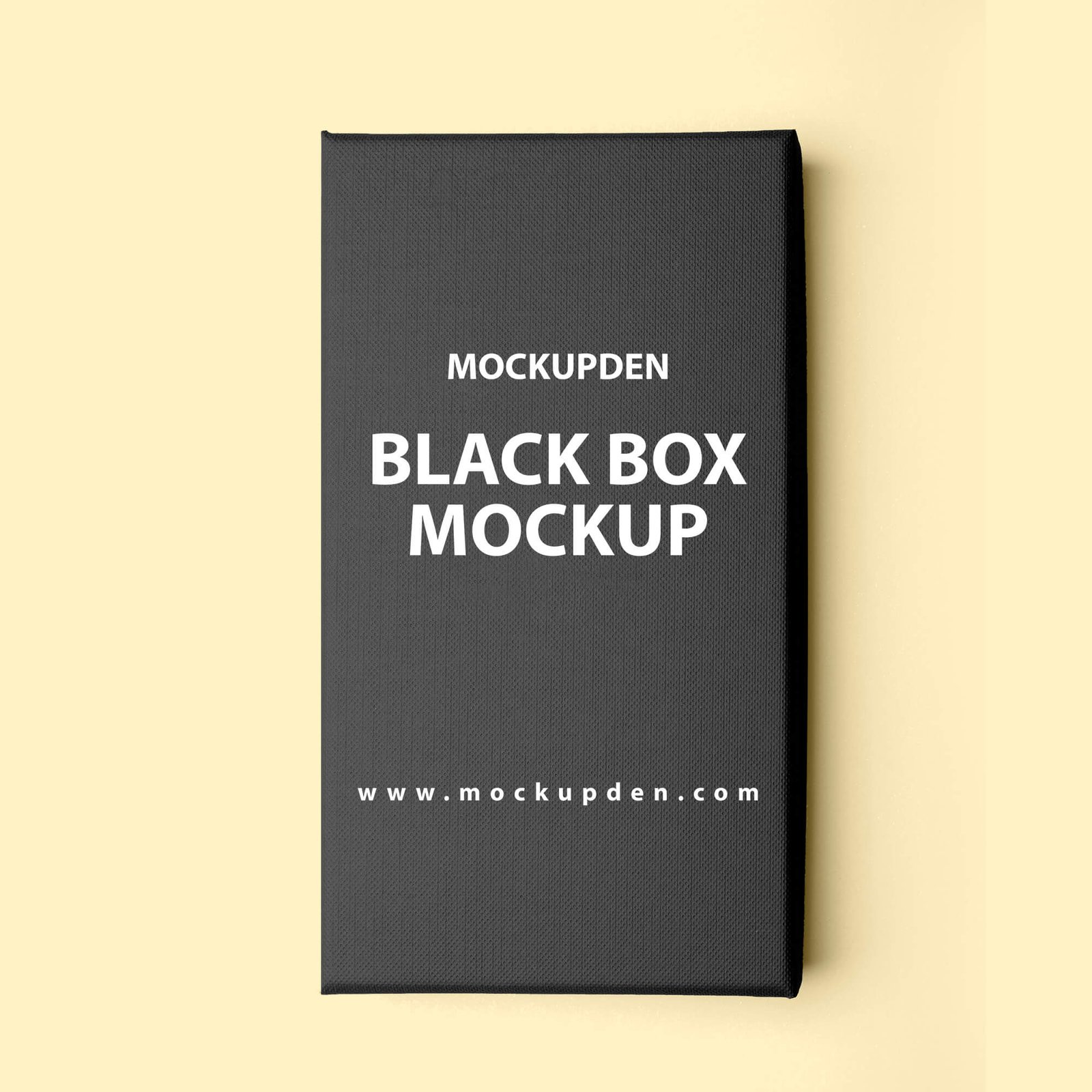 Design Free Black Box Mockup PSD Template