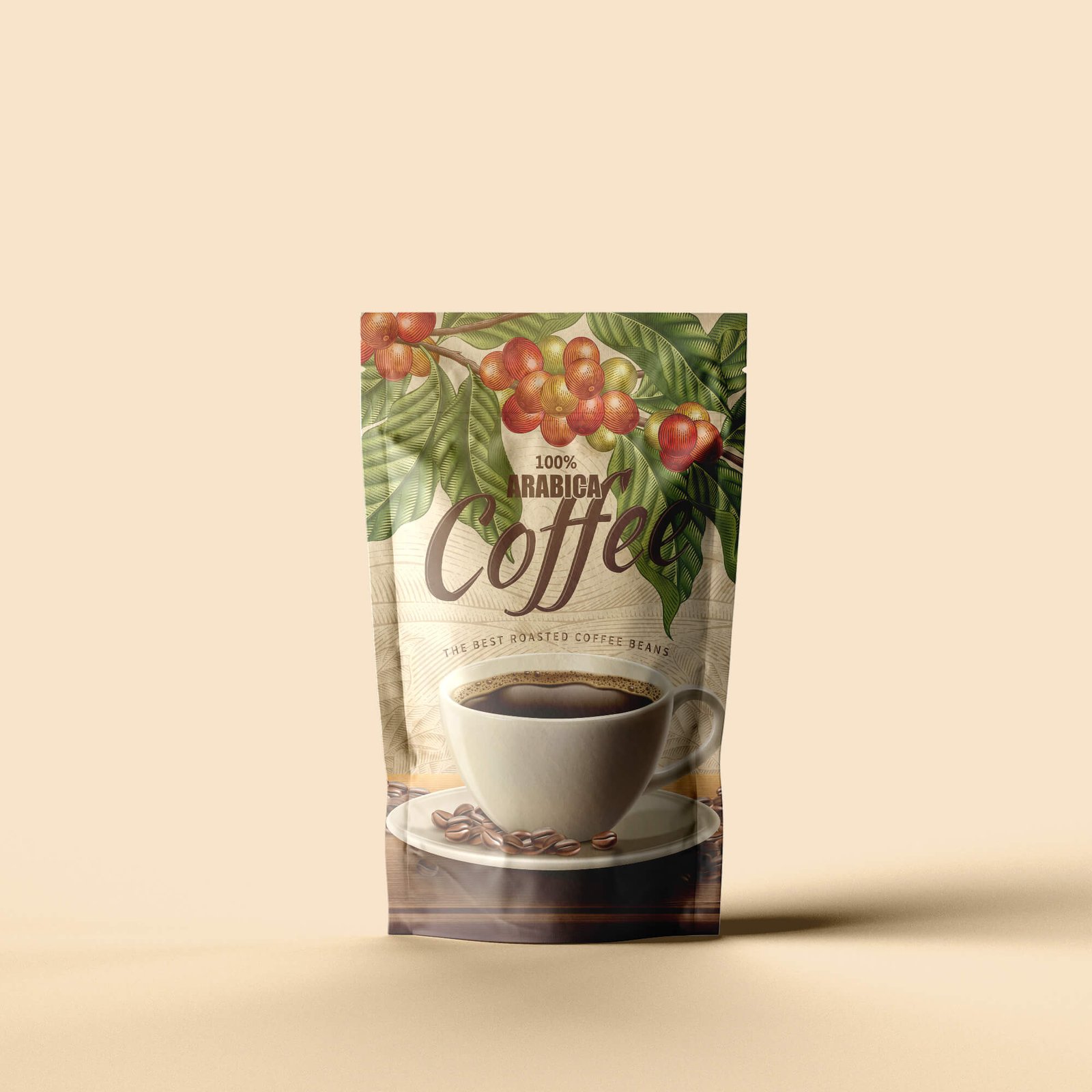 Design Free Coffee Packaging Mockup PSD Template