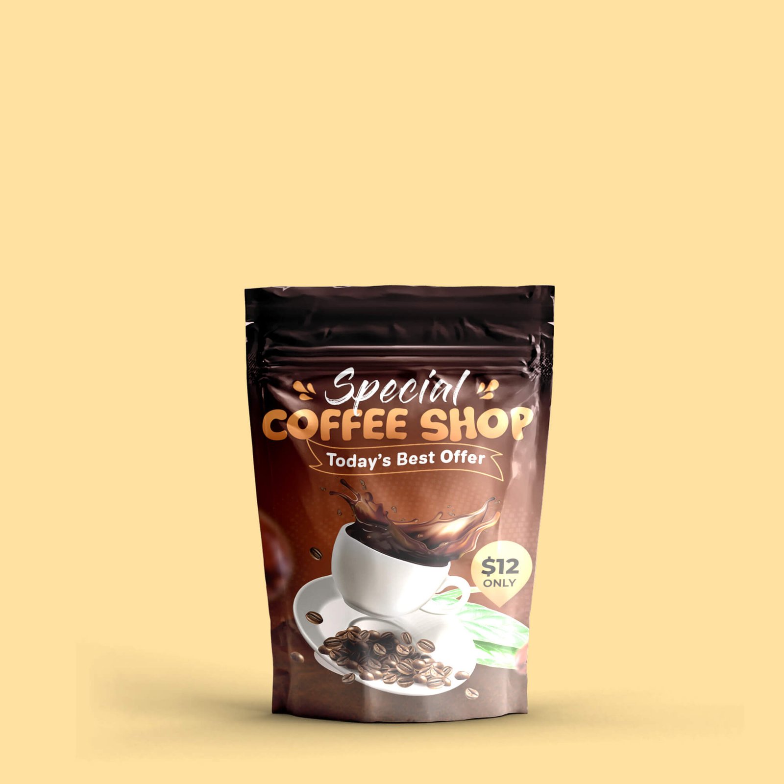 Design Free Coffee Packaging Mockup PSD Template (3)