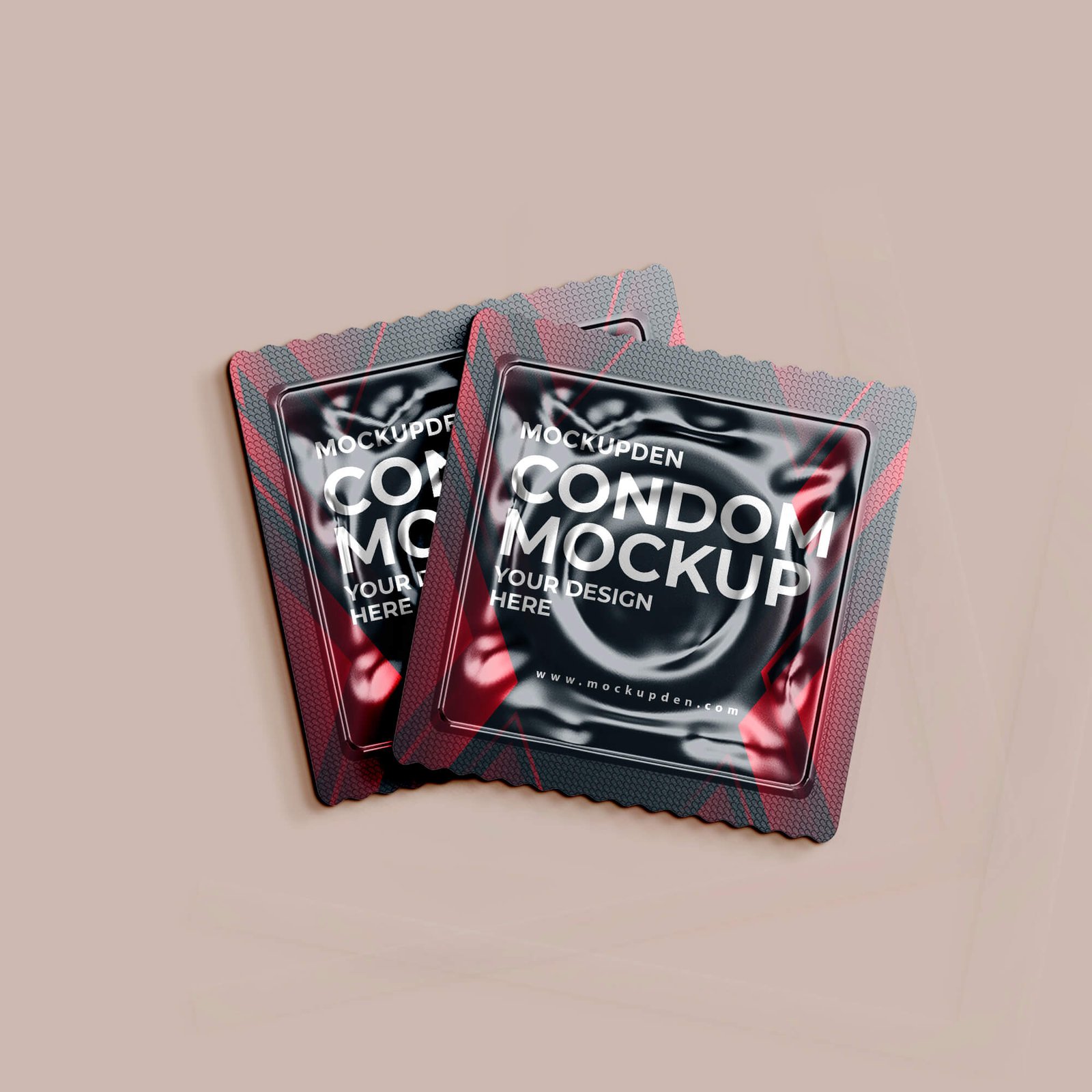 Design Free Condom Mockup PSD Template