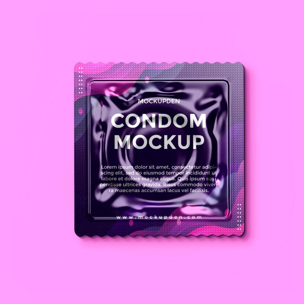 Free Condom Mockup PSD Template - Mockup Den