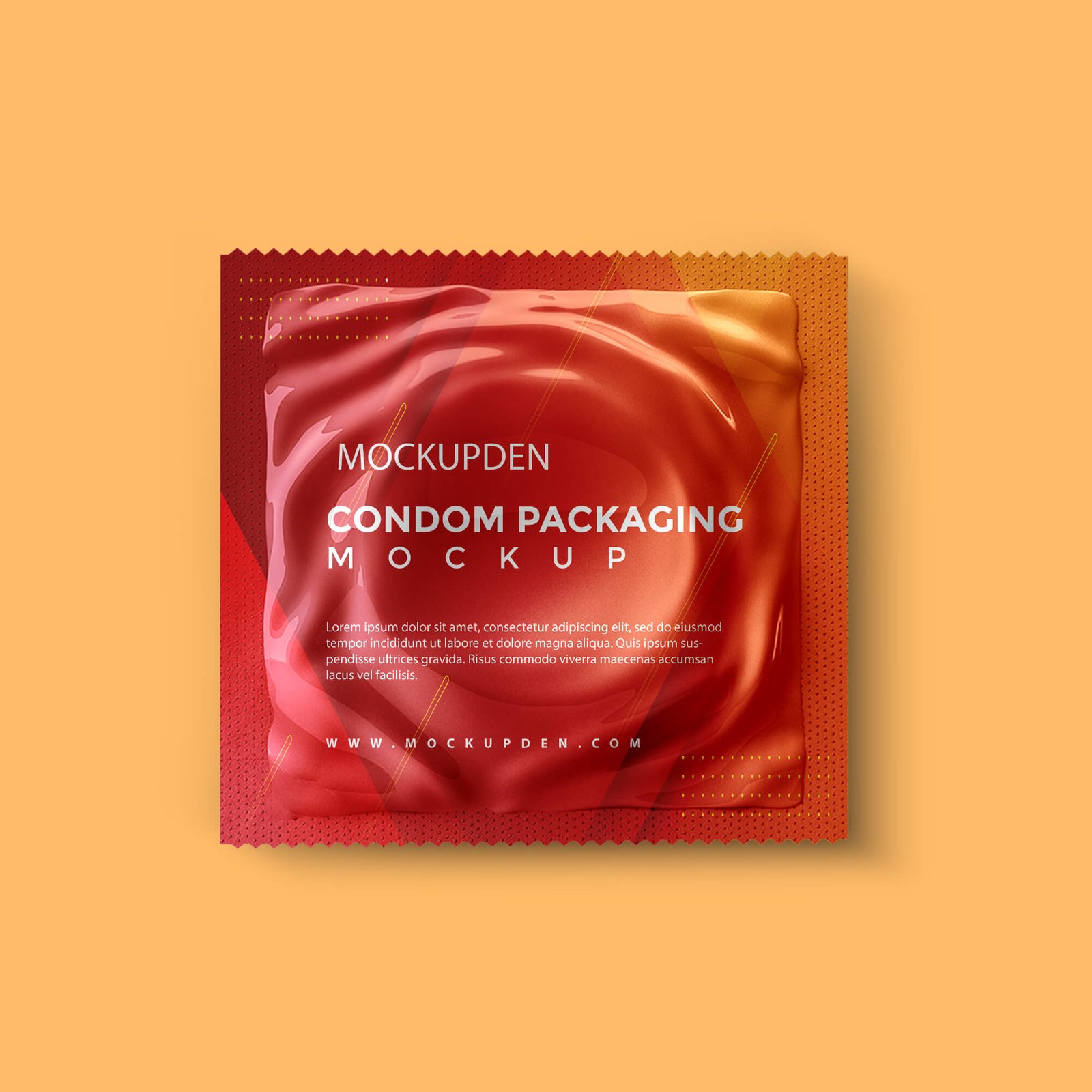 Design Free Condom Packaging Mockup PSD Template