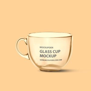 Download Free Glass Cup Mockup PSD Template - Mockup Den