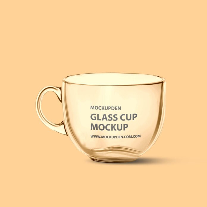 Download Free Glass Cup Mockup PSD Template - Mockup Den