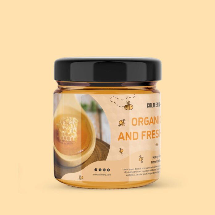 Download Free Honey Packaging Mockup PSD Template - Mockup Den