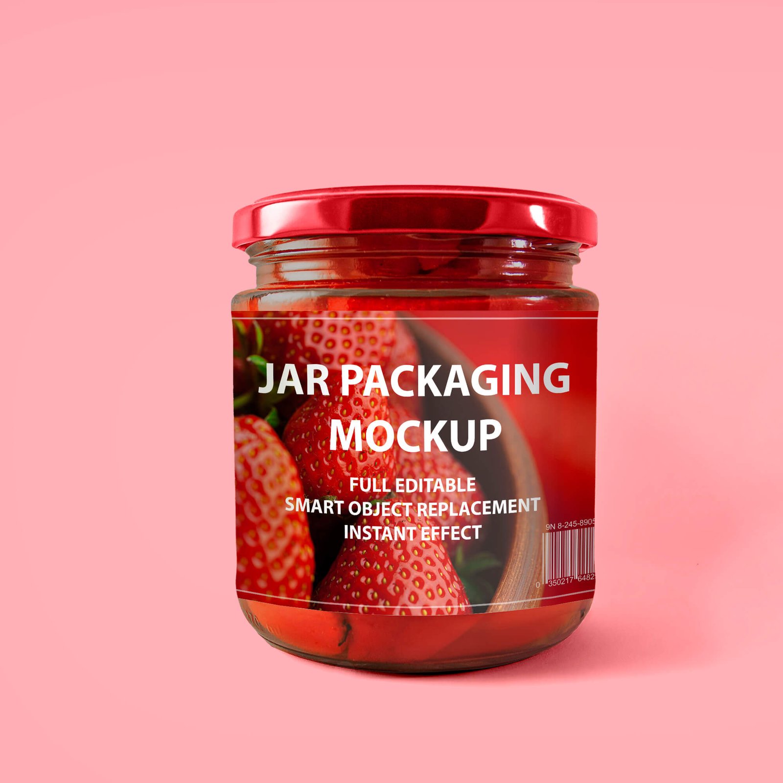 Design Free Jar Packaging Mockup PSD Template