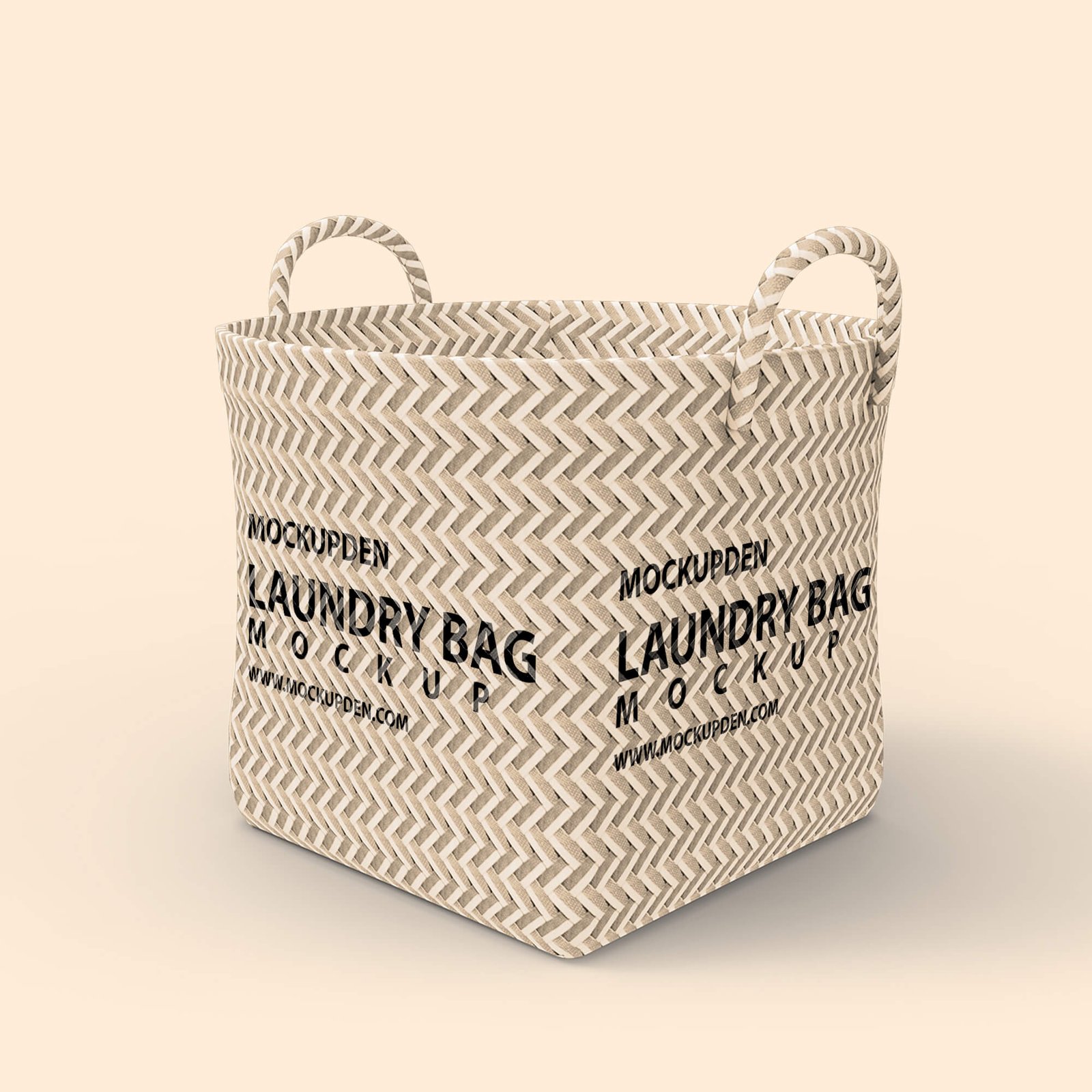 Design Free Laundry Bag Mockup PSD Template