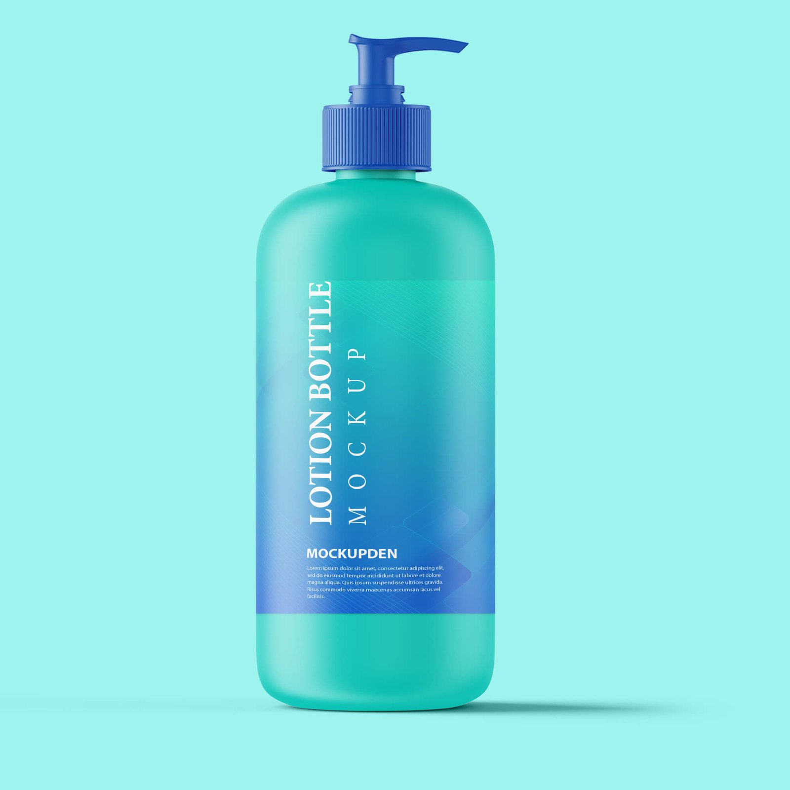 Design Free Lotion Bottle Mockup PSD Template