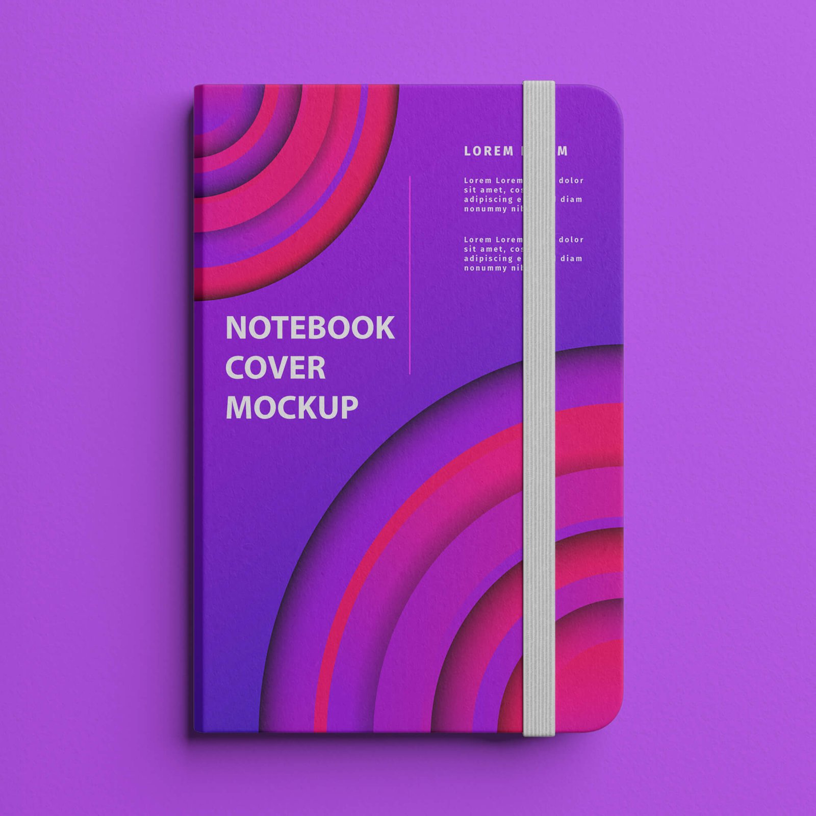 Download Free Notebook Cover Mockup PSD Template - Mockup Den