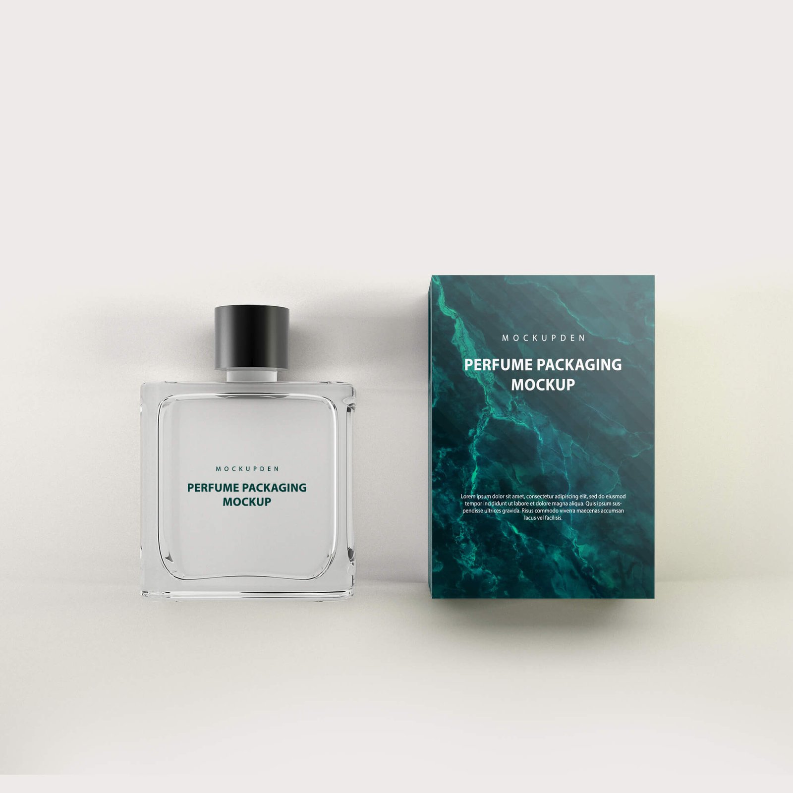 Design Free Perfume Packaging Mockup PSD Template