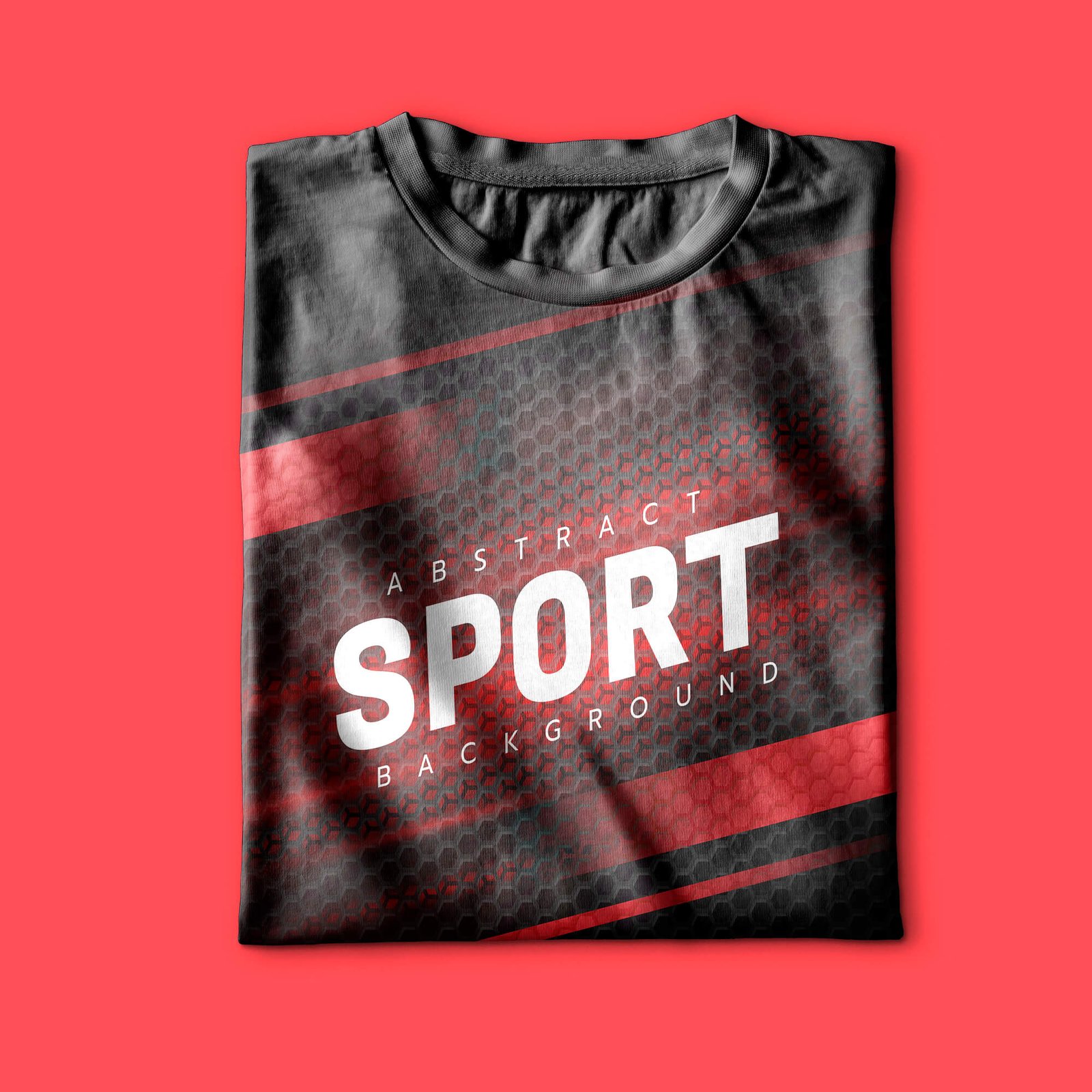 Design Free Sports T Shirt Mockup PSD Template