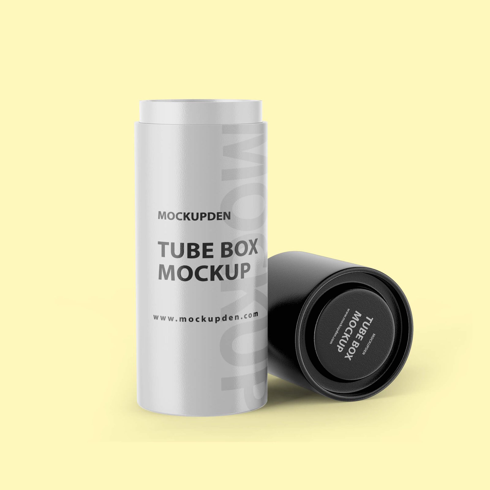 Design Free Tube Box Mockup PSD Template