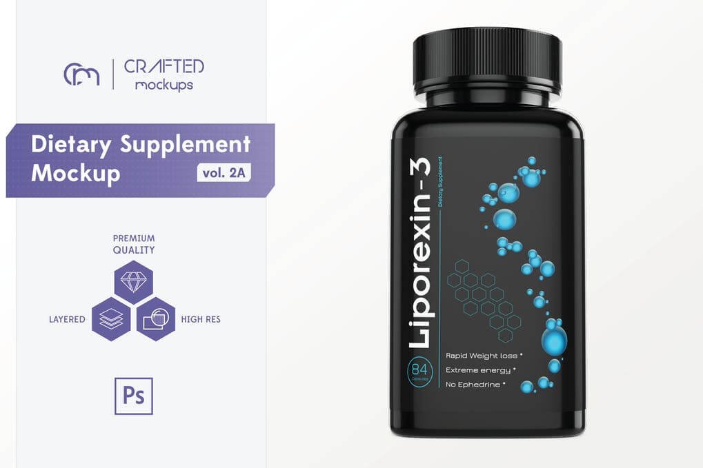 Dietary Supplement Mockup v. 2A