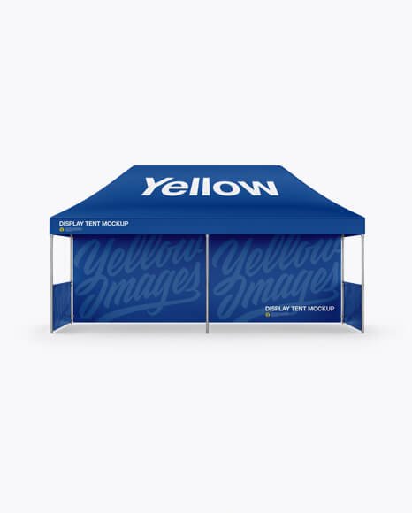 Display Tent Mockup - Front View