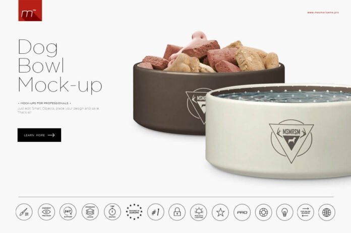 Download 16+ Best Dog Food Mockup Packaging PSD Templates |Mockup Den