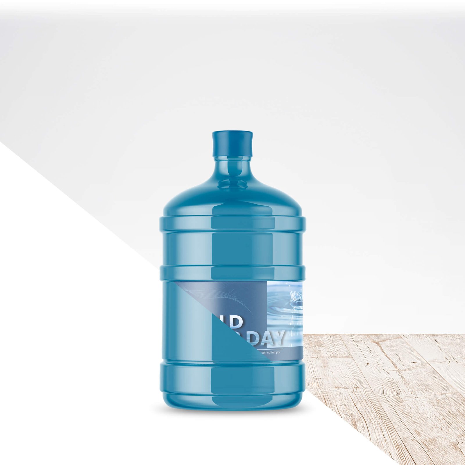 Editable Free Big Bottle Of Water Mockup PSD Template