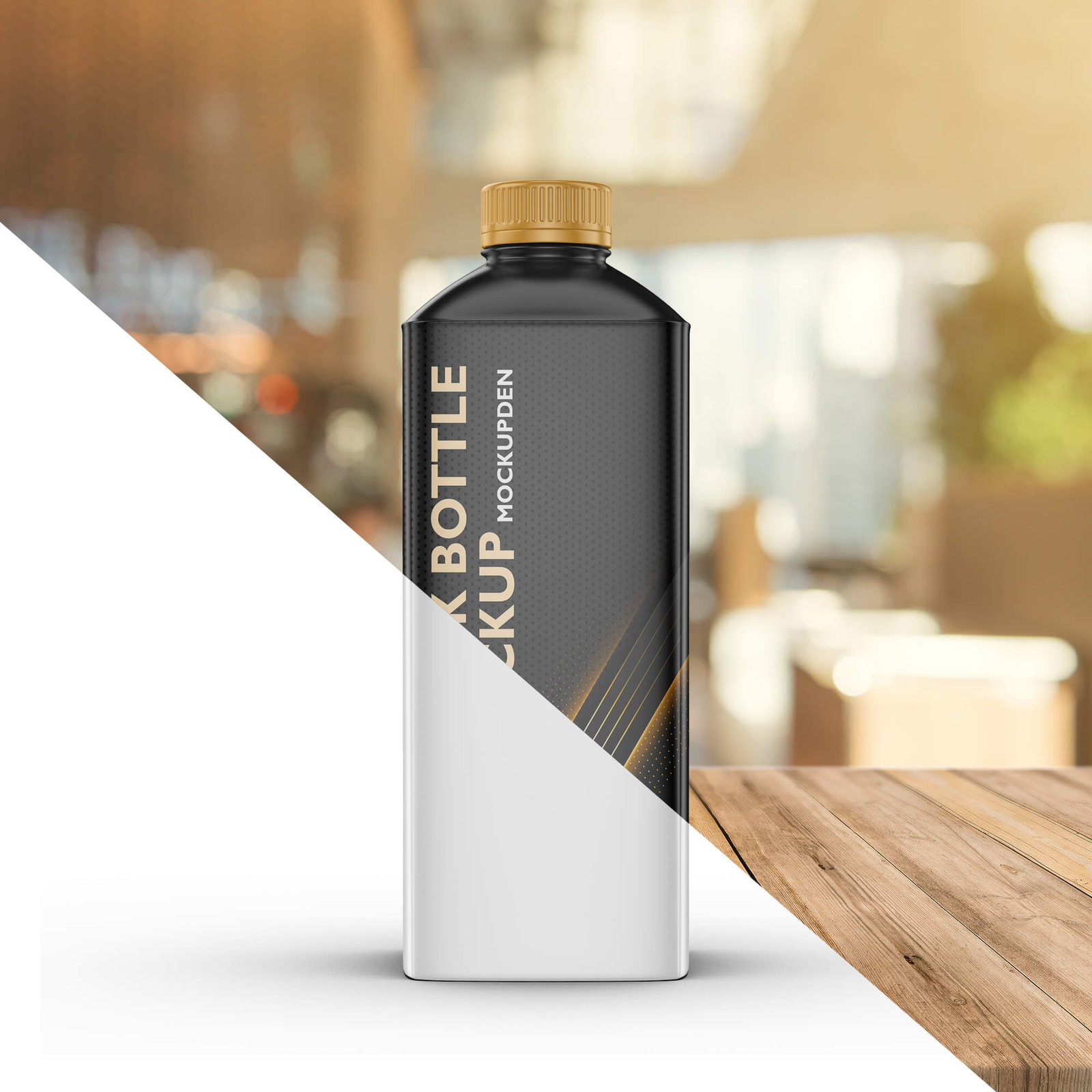 Editable Free Black Bottle Mockup PSD Template (1)