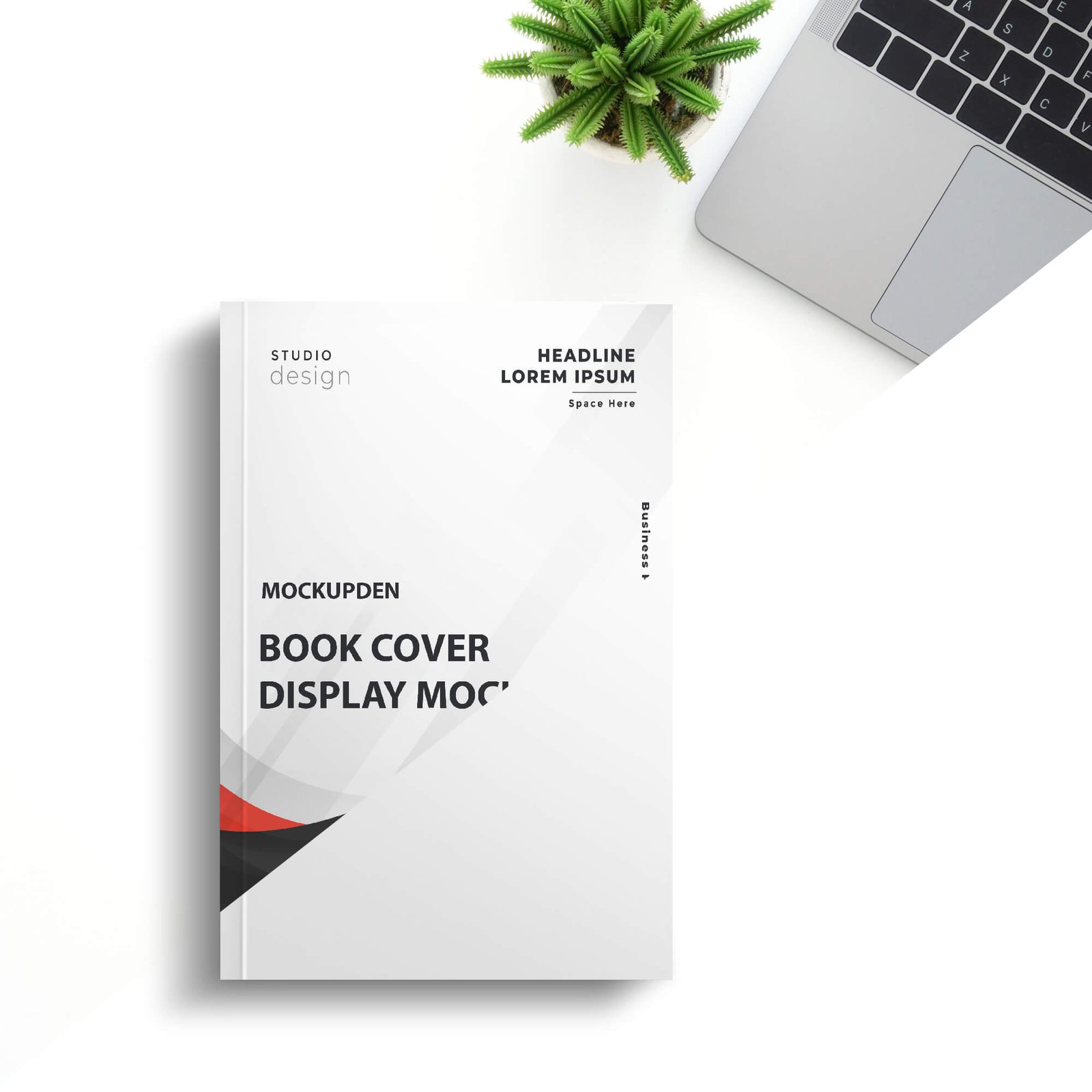 Editable Free Book Cover Display Mockup PSD Template