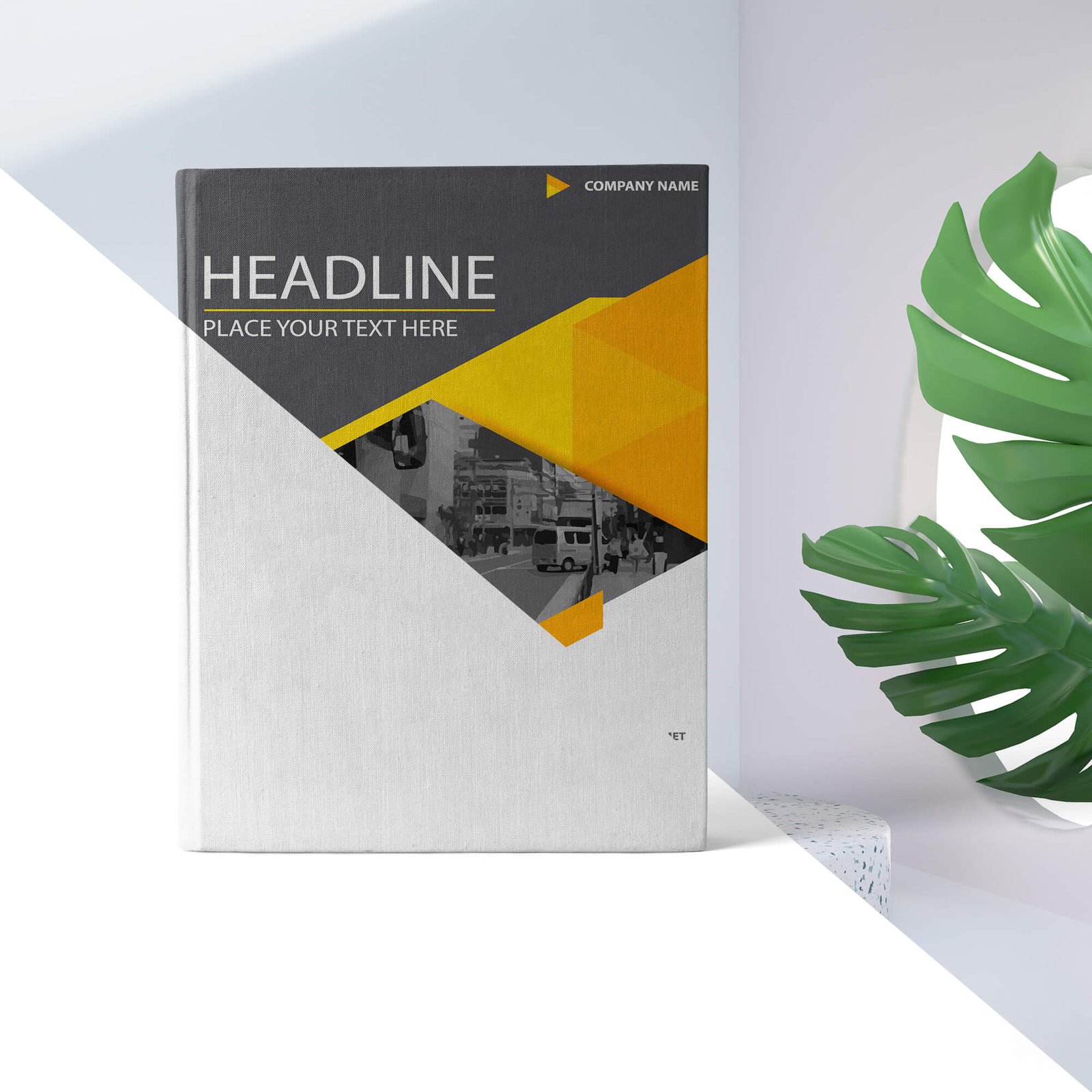 Editable Free Book Cover PSD Mockup Template