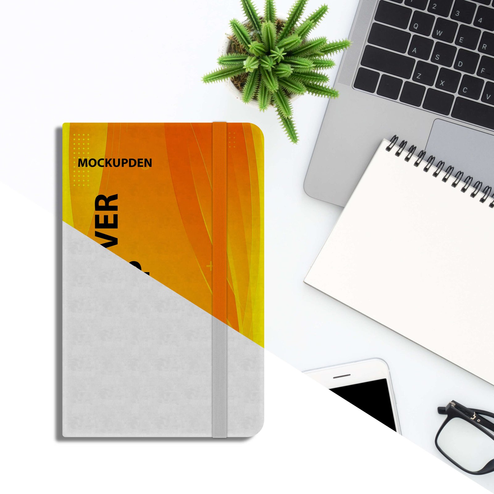 Editable Free Diary Cover Mockup PSD Template